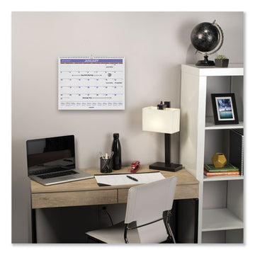 AT-A-GLANCE® Monthly Wall Calendar, 15 X 12, White-red-blue Sheets, 12-month (jan To Dec): 2022 freeshipping - TVN Wholesale